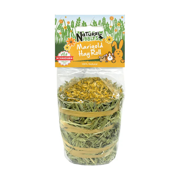 Natural Nibbles Timothy Hay Roll 100g - Marigold
