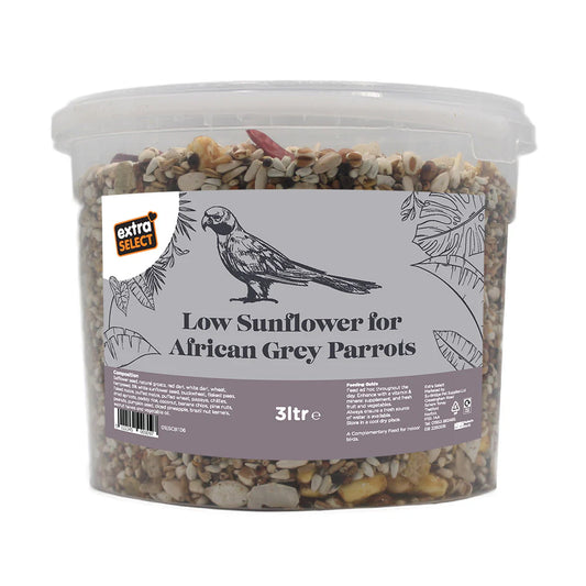 Extra Select Low Sunflower Parrot Food 3Ltr