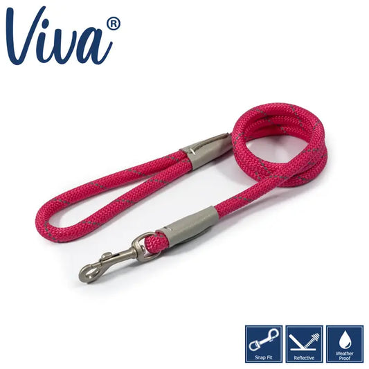 Ancol Viva Rope Lead 107 x1.2cm - Pink