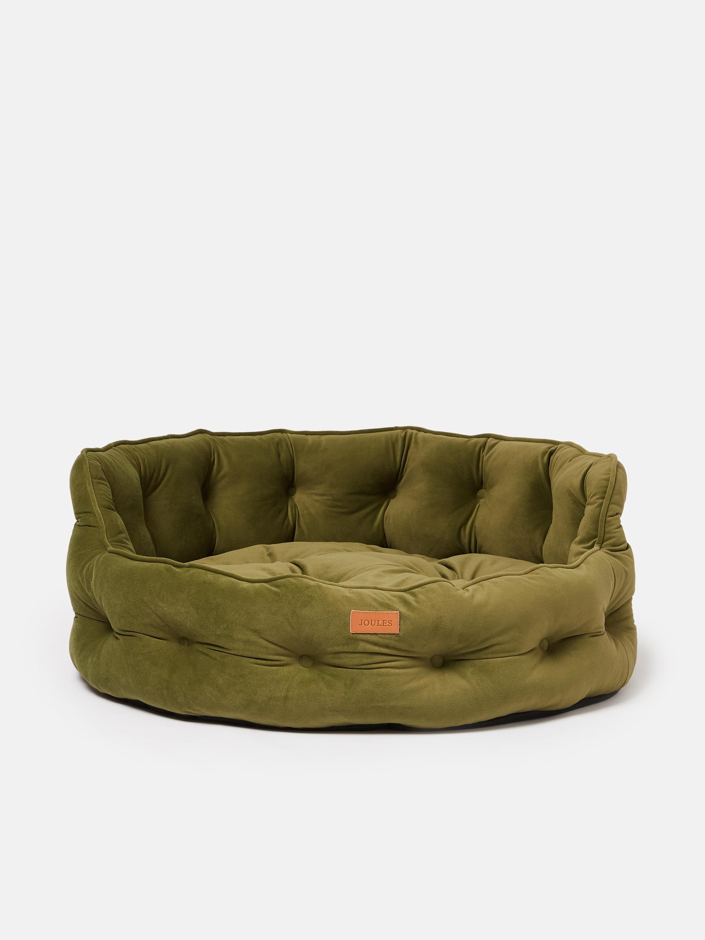 Joules Chesterfield Dog Bed Khaki - Small