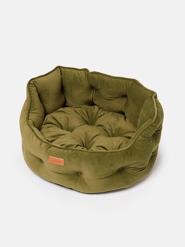 Joules Chesterfield Dog Bed Khaki - Small
