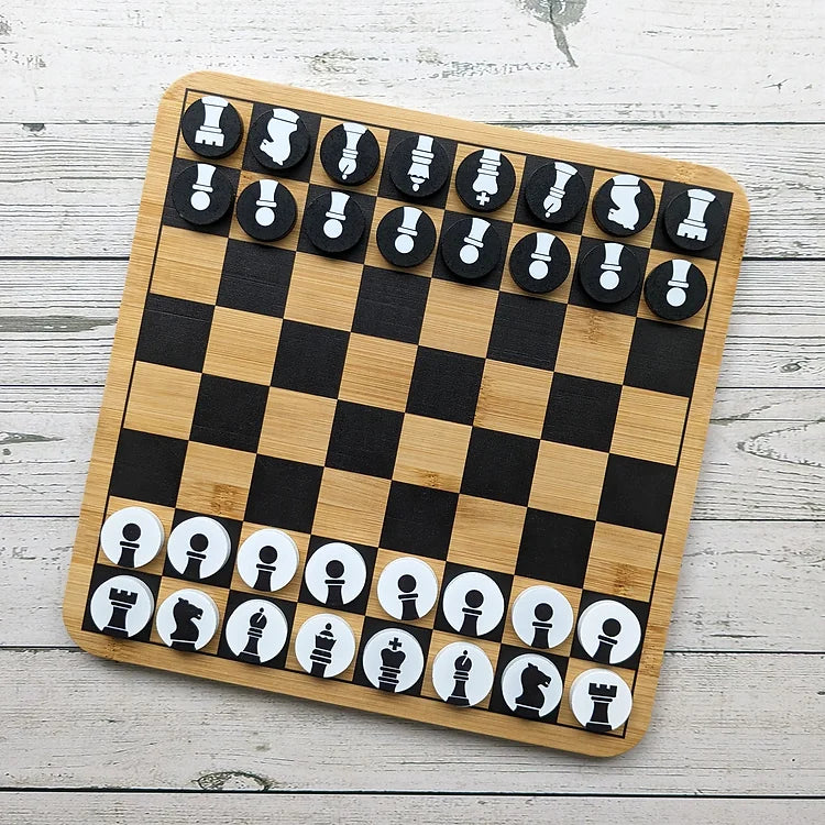 Bamboo Chess Set