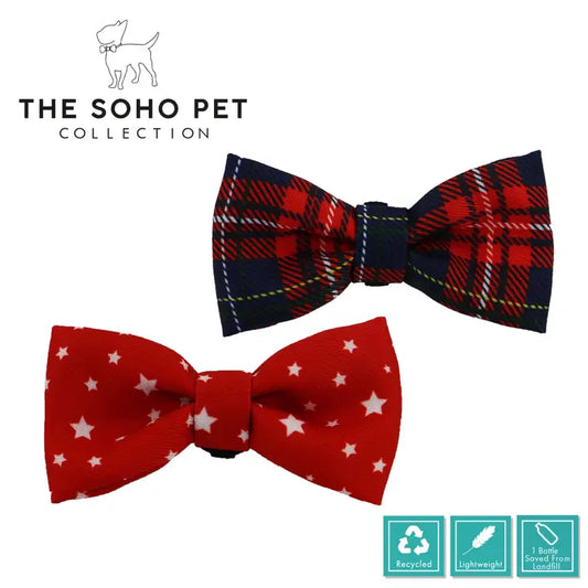 Ancol Soho Tartan/Star Patterned Bow Tie
