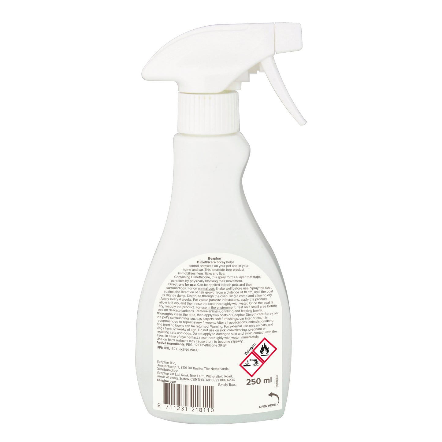 Beaphar Dimethicare Flea & Tick Spray 250ml