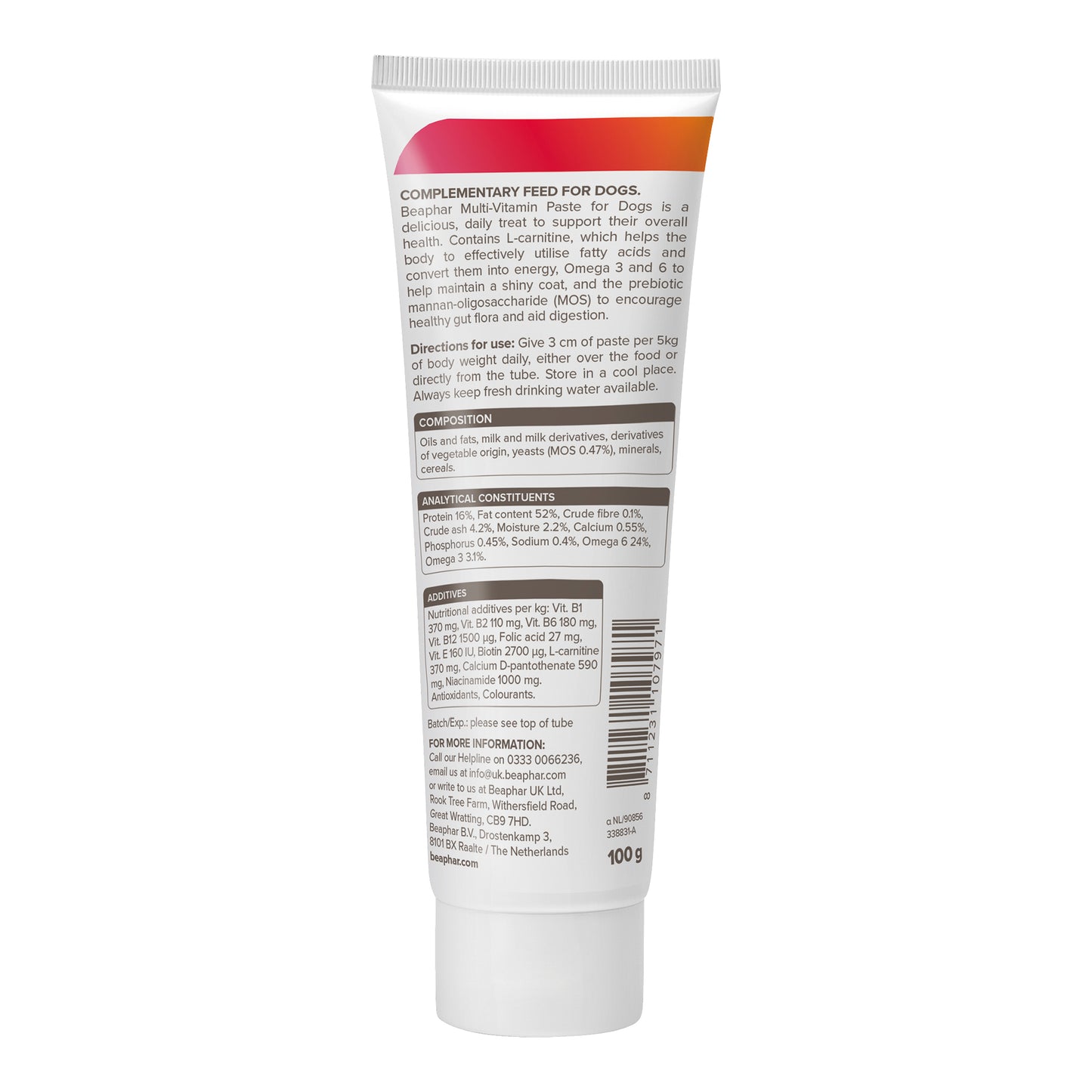 Beaphar Multi-Vitamin Paste for Dogs 100g