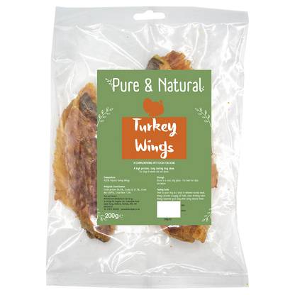 Pure & Natural Turkey Wings 200g