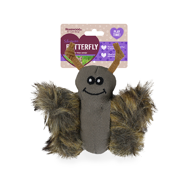 Rosewood Silvervine Butterfly Cat Toy