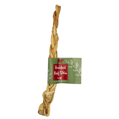 Pure & Natural Braided Beef Skin Large 30cm