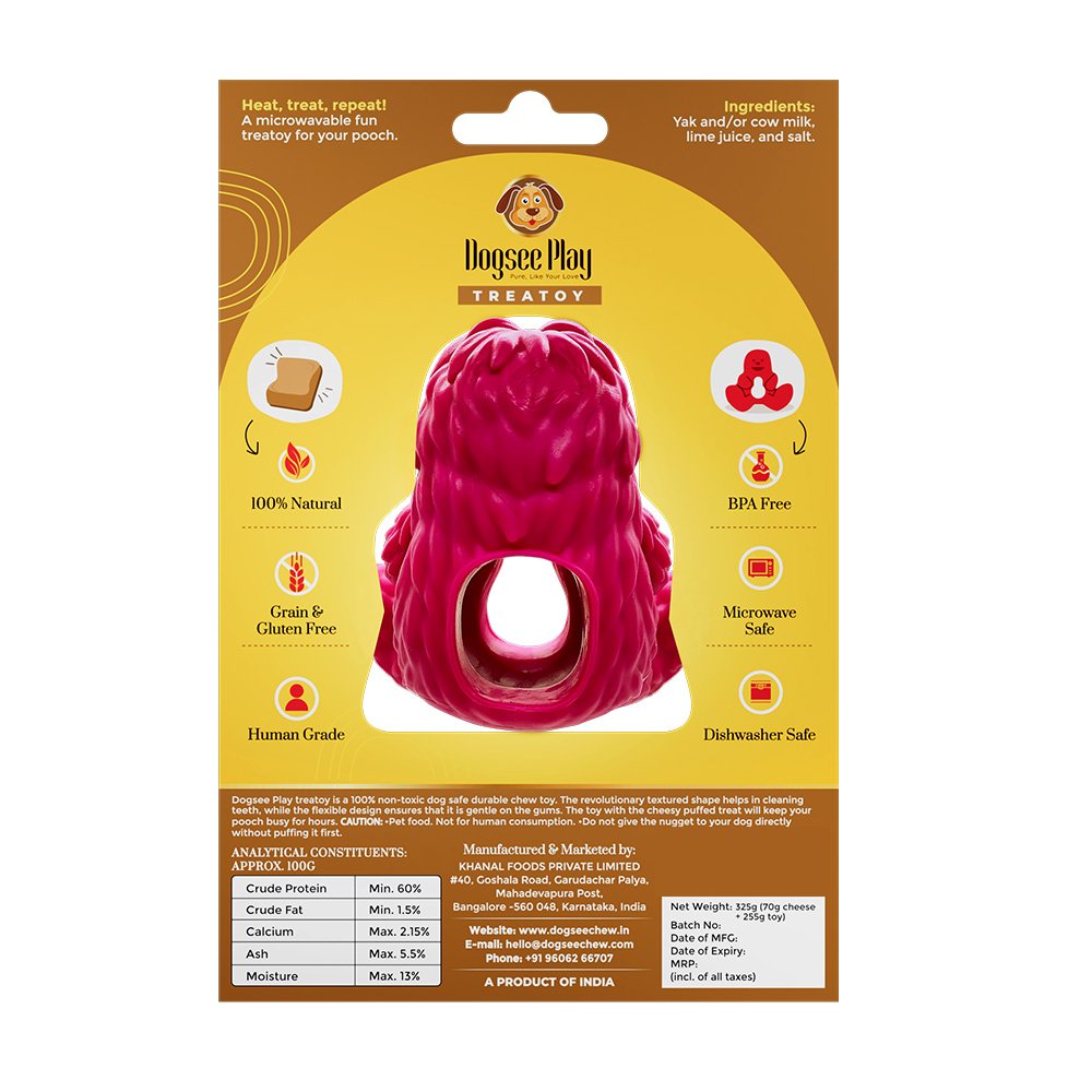 Dogsee Play Yeti Treatoy - Pink