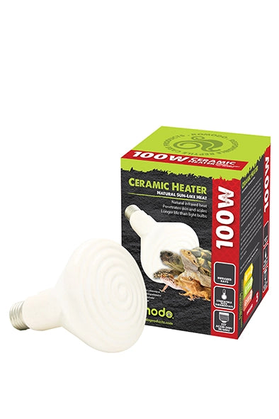 Komodo Ceramic Heat Emitter White 100W