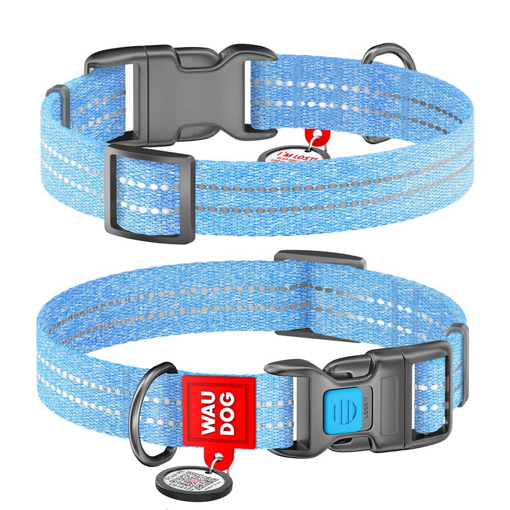 WAUDOG Recotton Collar Blue