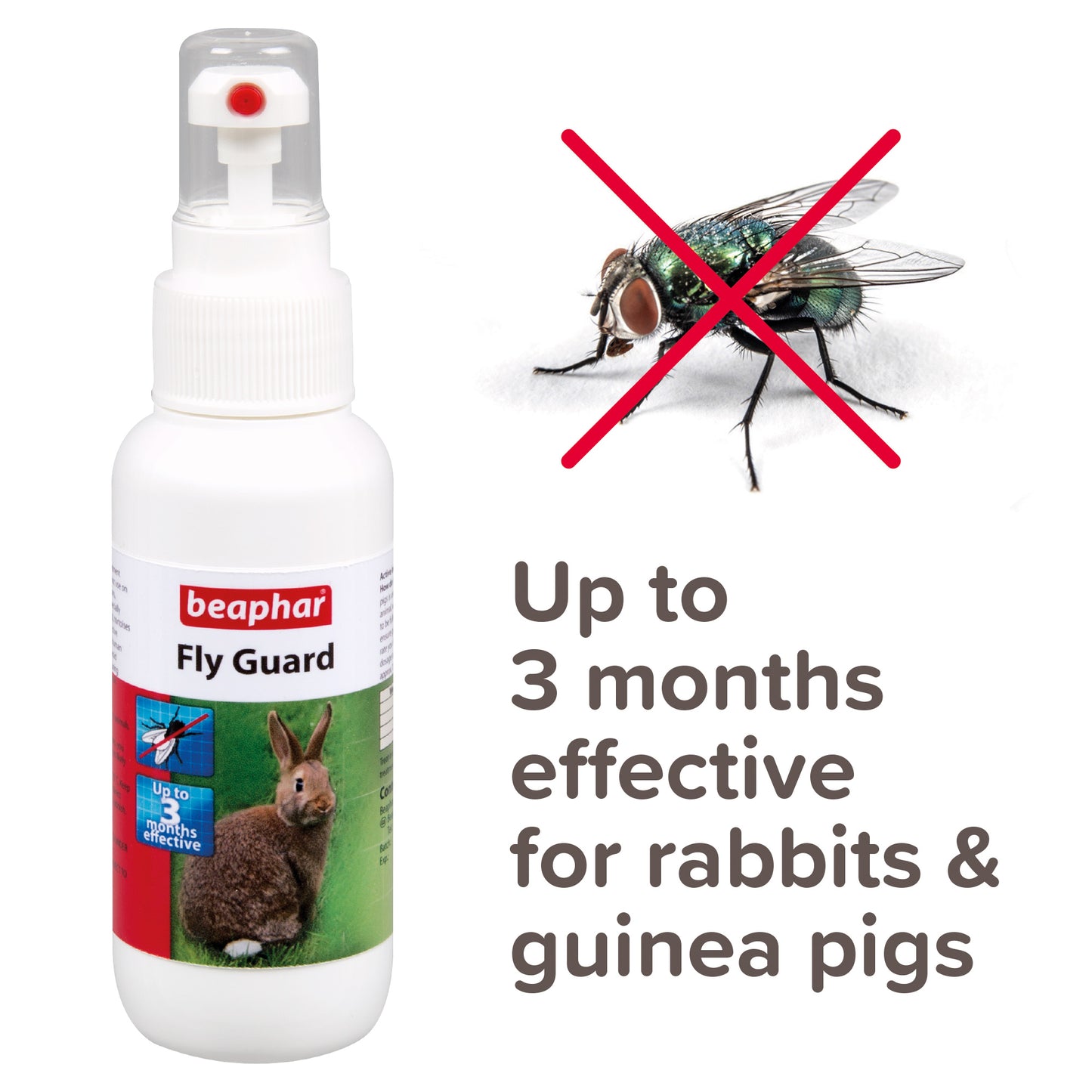 Beaphar Fly Guard Spray for Rabbits & Guinea Pigs 3 months 75ml