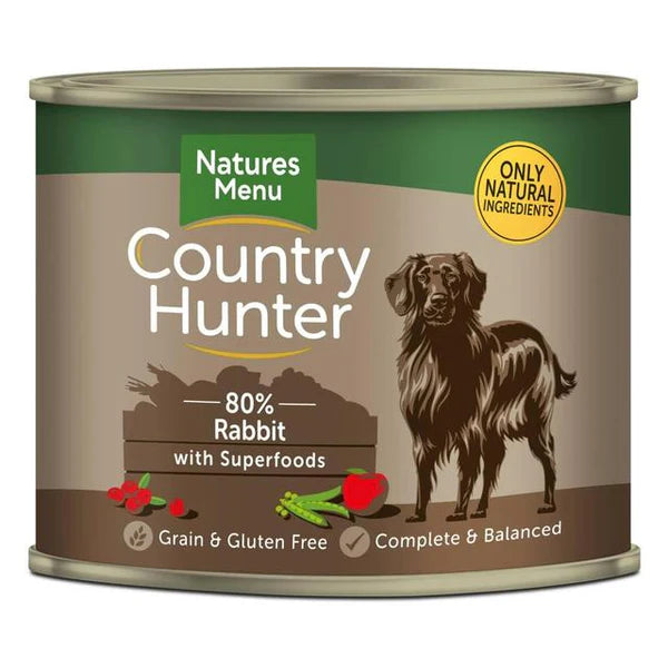 Natures Menu Country Hunter Dog Can 600g - Rabbit