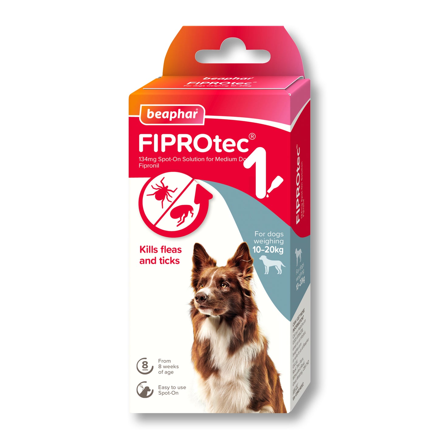 Beaphar FIPROtec® Flea & Tick Spot-on For Medium Dogs | 10-20kg