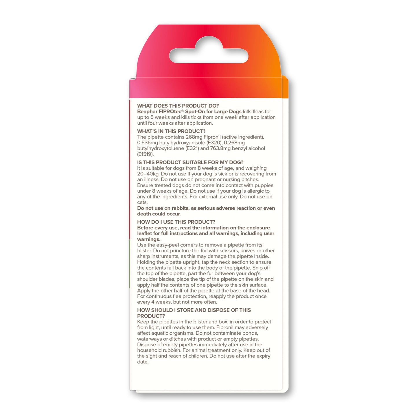 Beaphar Fiprotec Spot On Large Dog (1)