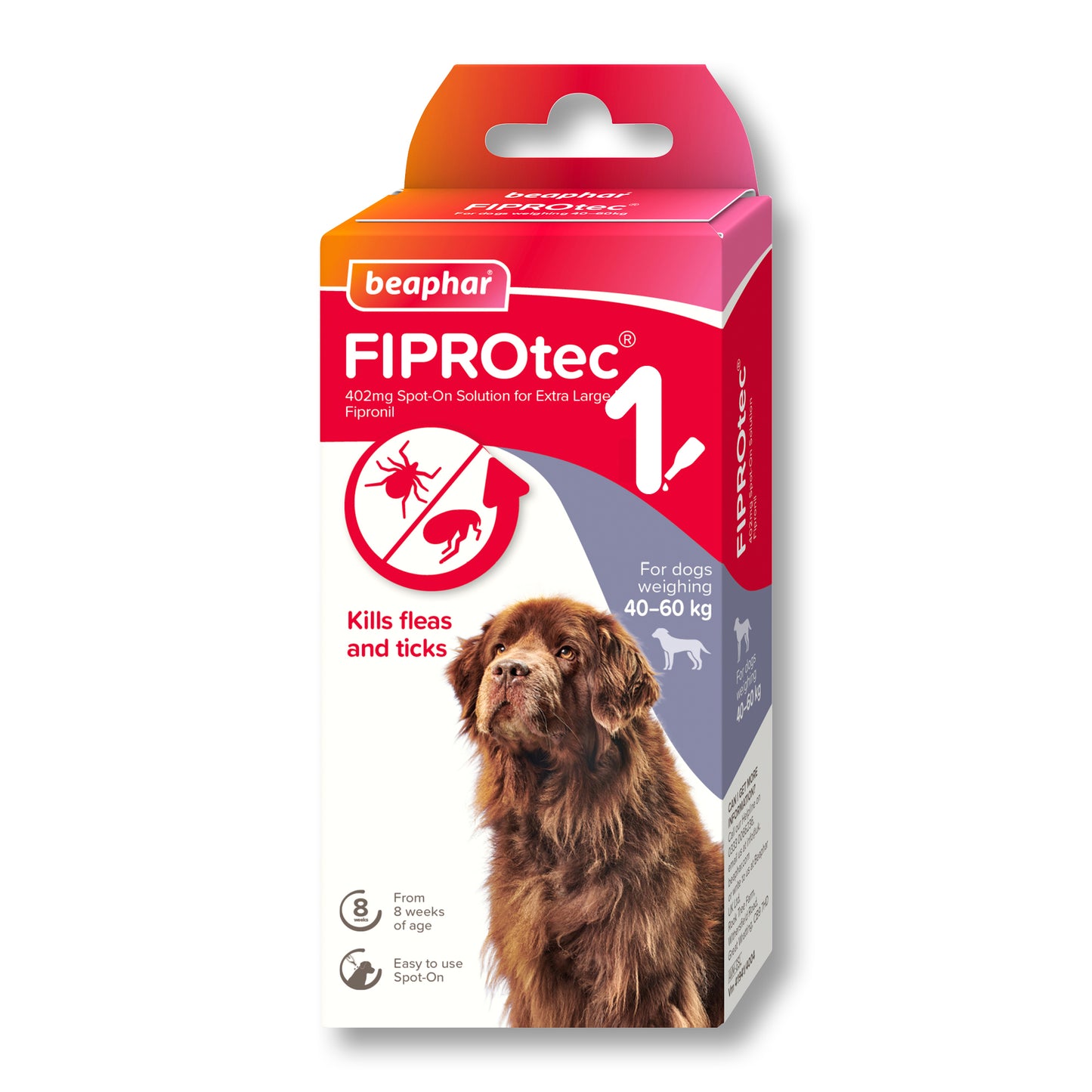 Beaphar FIPROtec® Flea & Tick Spot-on For Extra Large Dogs | >40kg