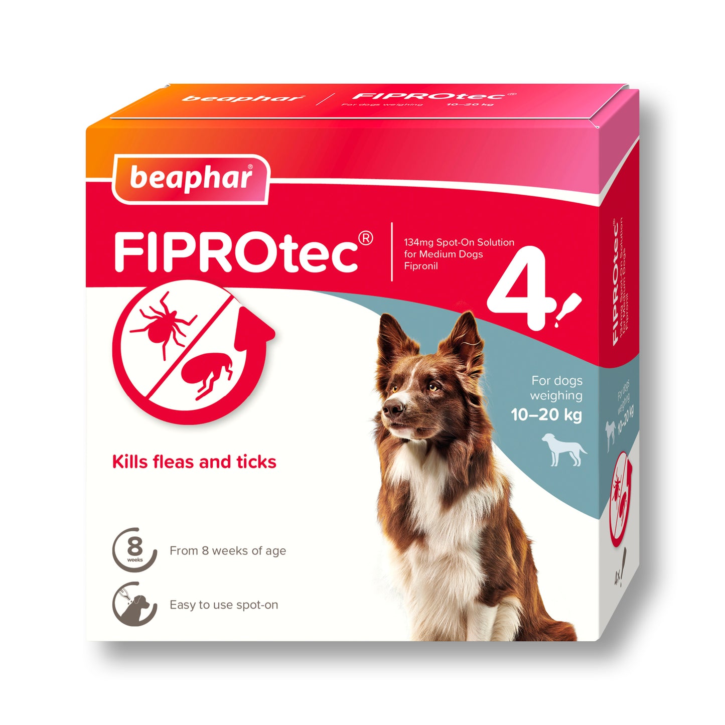 Beaphar FIPROtec® Flea & Tick Spot-on For Medium Dogs | 10-20kg