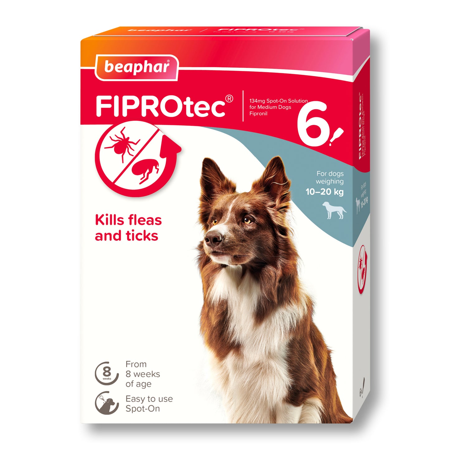 Beaphar FIPROtec® Flea & Tick Spot-on For Medium Dogs | 10-20kg