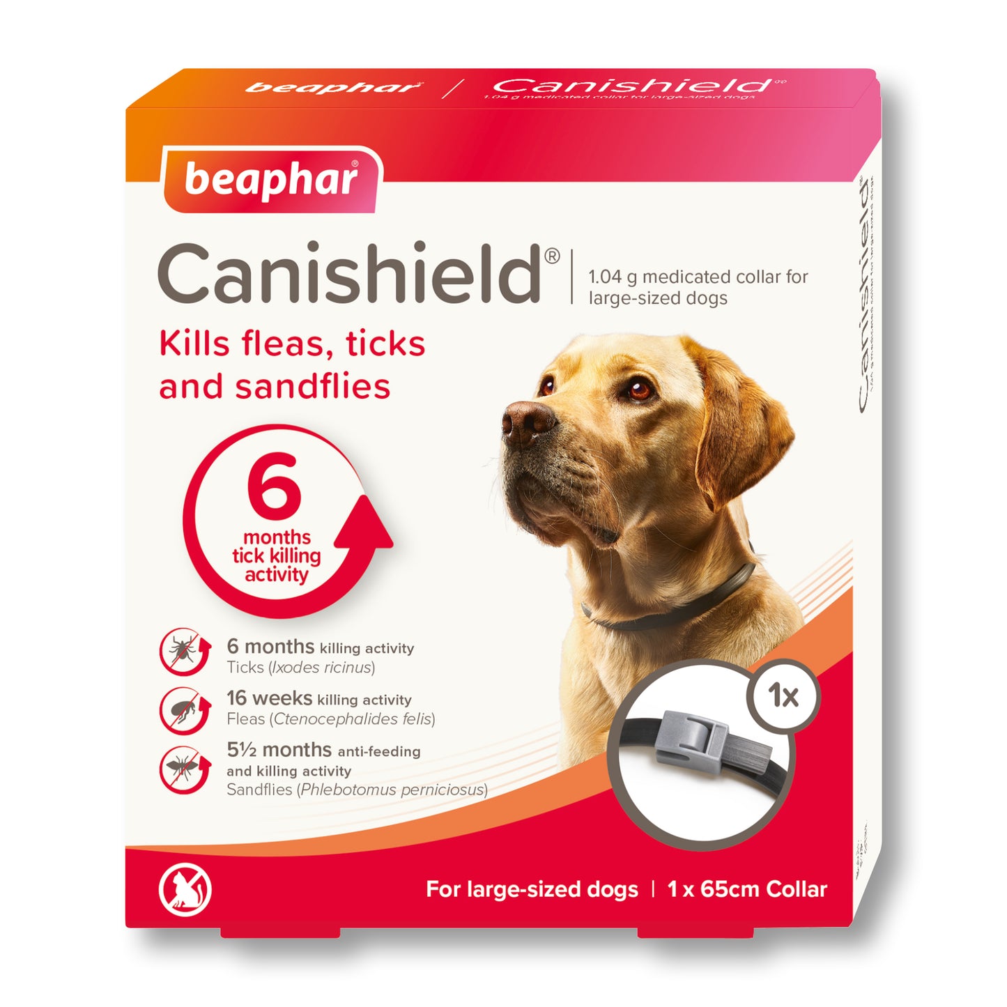 Beaphar Canishield Flea & Tick Dog Collar - L 65cm