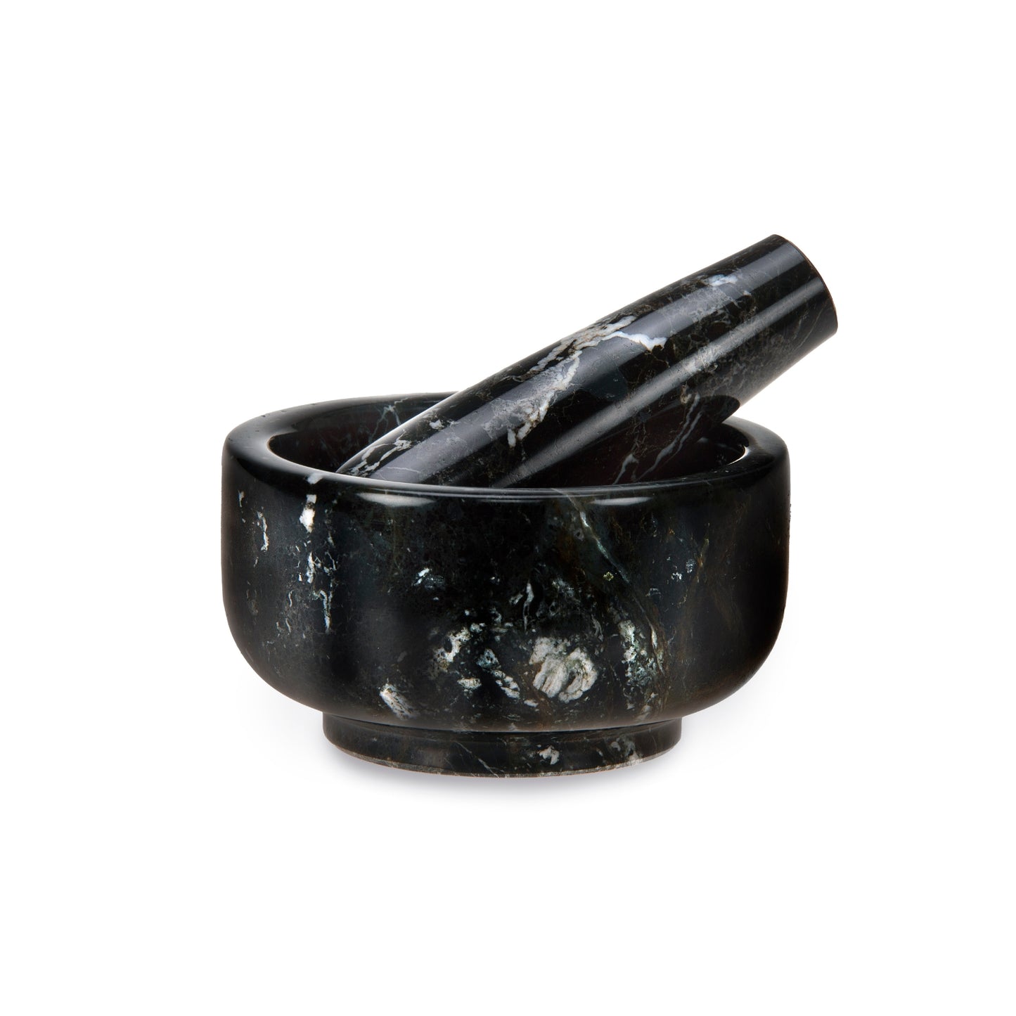 British Fossils - Classic Black Pestle & Mortar 4"