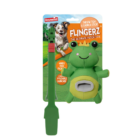 Rosewood Flingerz Throw Toy - Frog