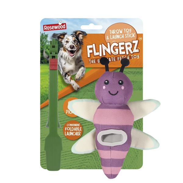 Rosewood Flingerz Throw Toy - Dragonfly