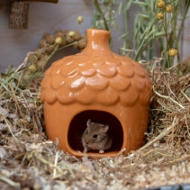 Ancol Small Animal Ceramic Hide - Acorn