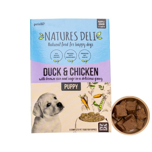 Natures Deli Puppy Chicken & Duck 400g tray