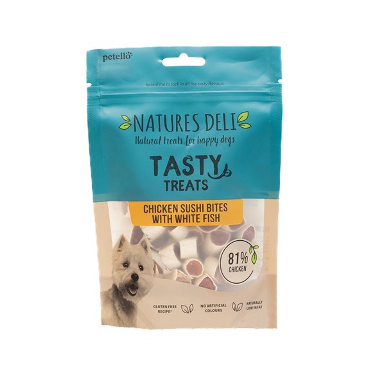 Natures Deli Chicken and Fish Sushi Bites 100g