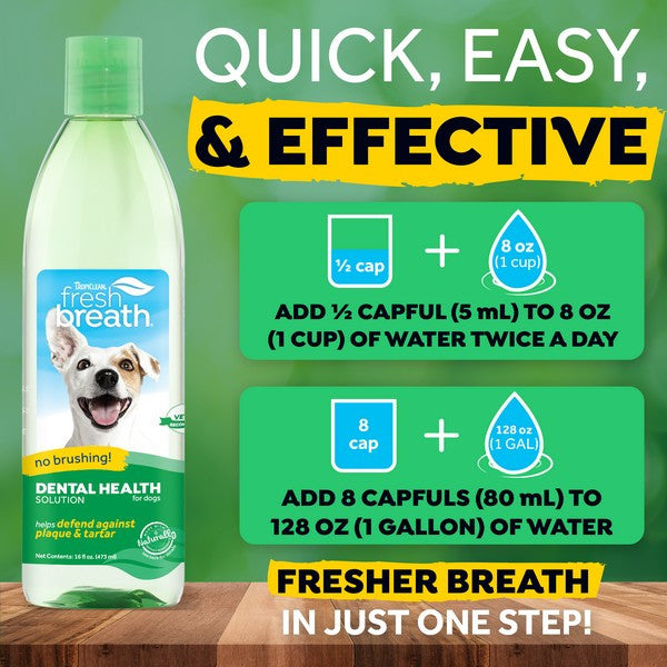 TropiClean Water Additive for Dogs 473ml