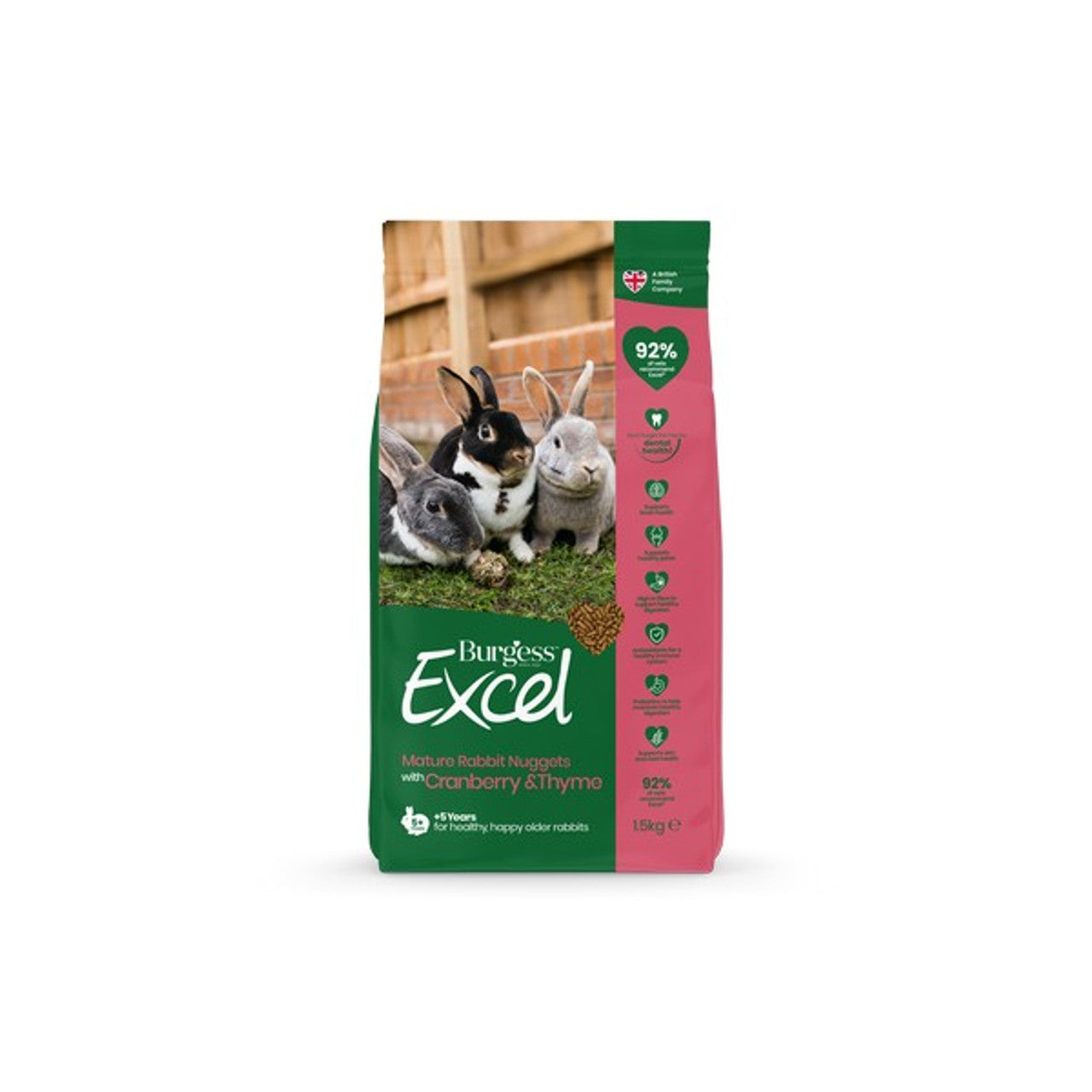 Burgess Excel Mature Rabbit 1.5kg