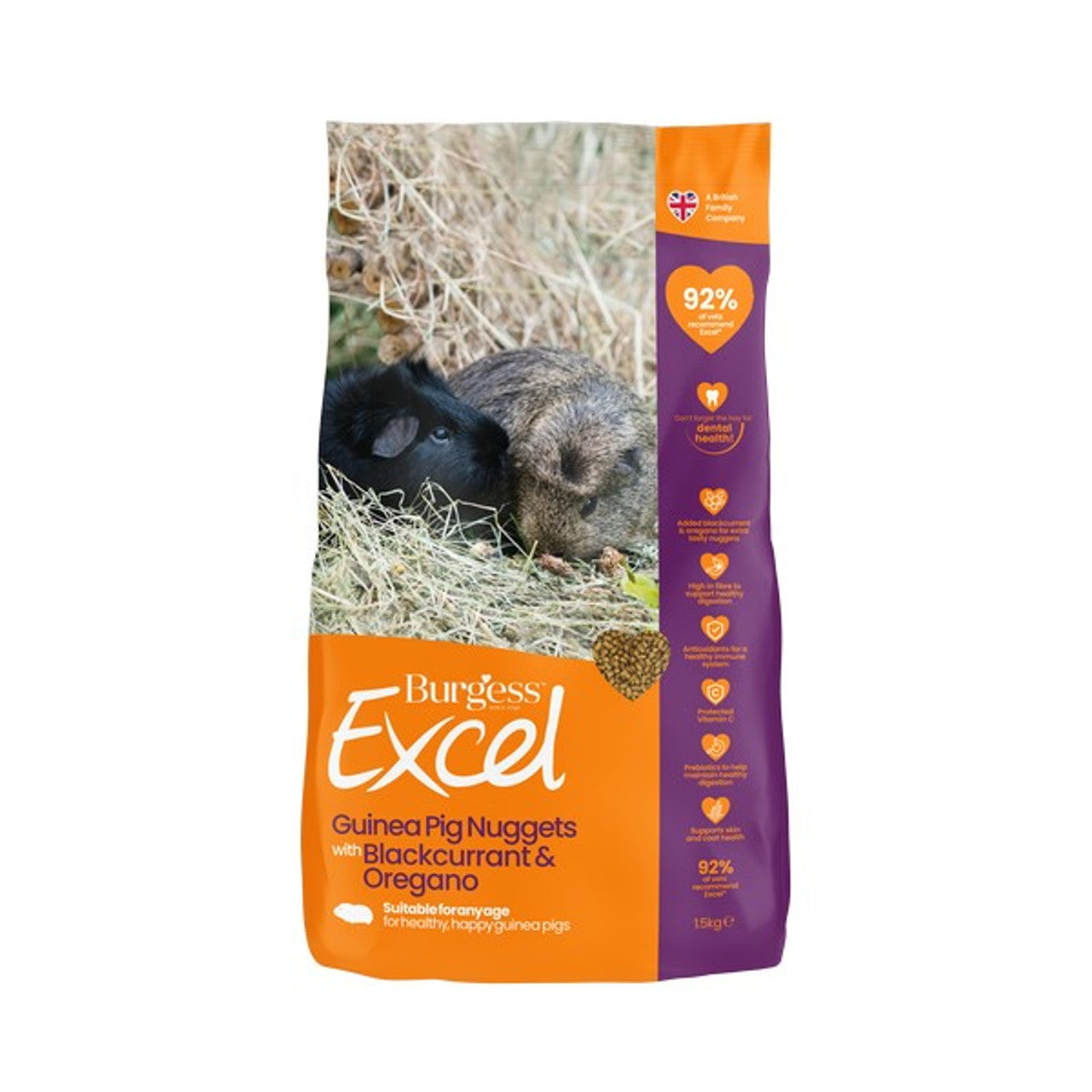 Excel Guinea Pig Blackcurrant 1.5kg