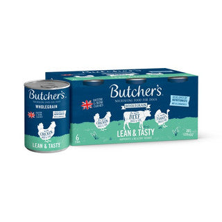 Butchers Lean and Tasty Dog Cans 6x390g