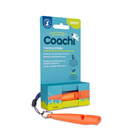 Company of Animals Coachi Training Whistle Coral