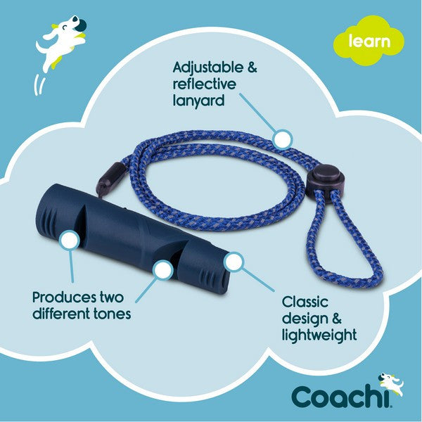 Company of Animals Coachi Two-Tone Whistle Navy