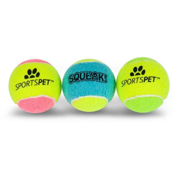 Sportspet Single Squeak Tennis Ball
