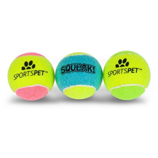 Sportspet Single Squeak Tennis Ball