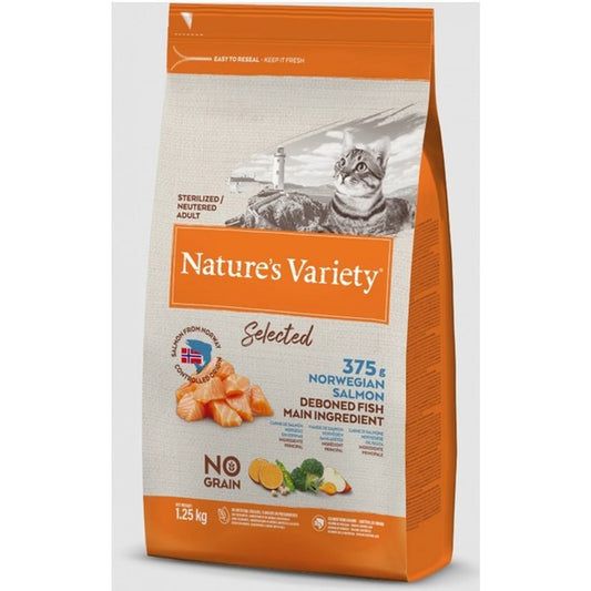 Nature's Variety Sterilised Cat Adult Salmon 1.25kg