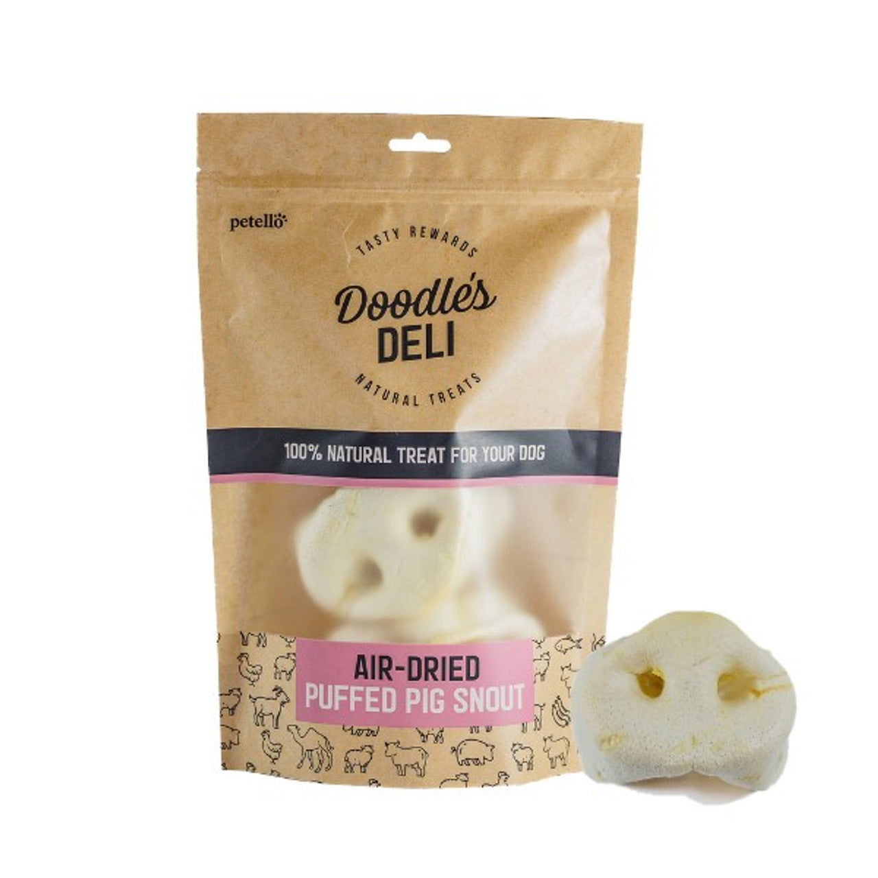 Air Dried Puffed Snout 80g