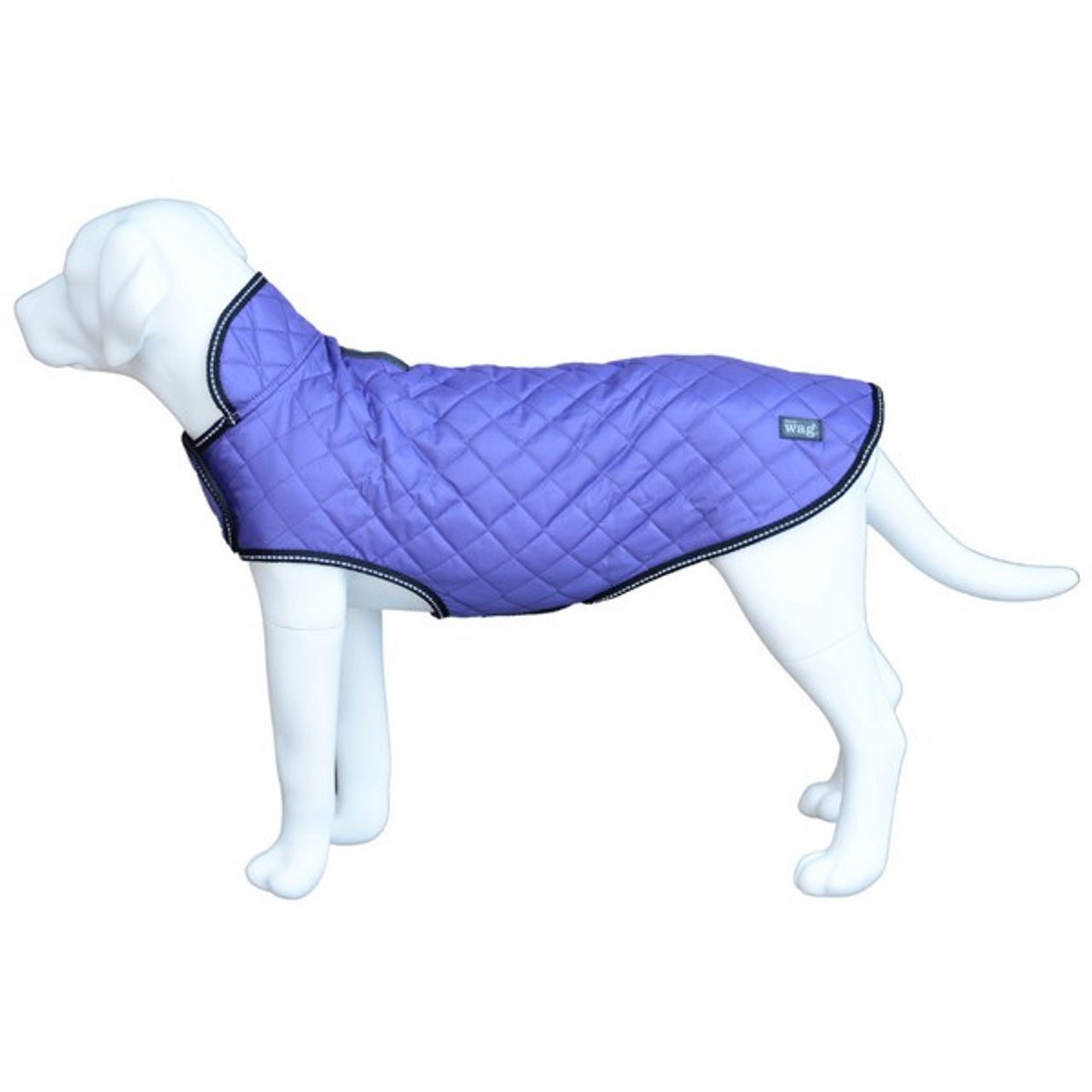 Henry Wag Quilted Dog Jacket Purple