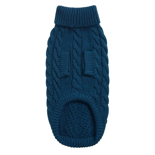 GF Pet Chalet Sweater Dark Teal