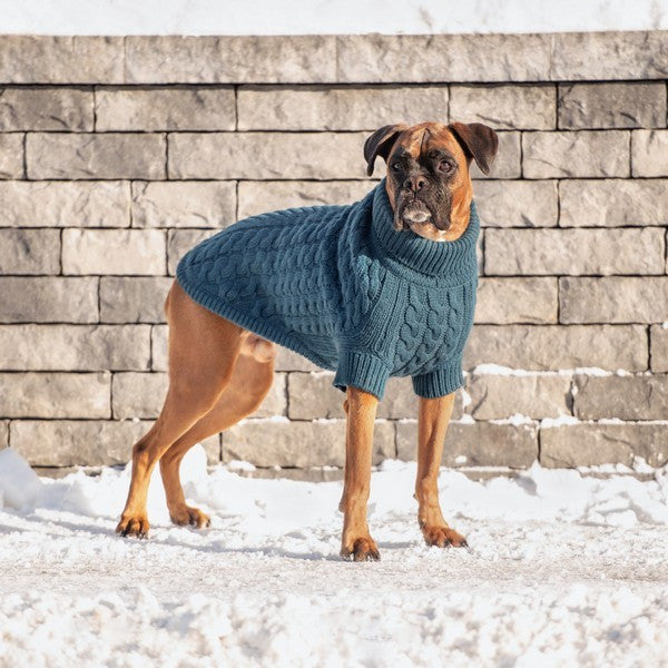 GF Pet Chalet Sweater Dark Teal