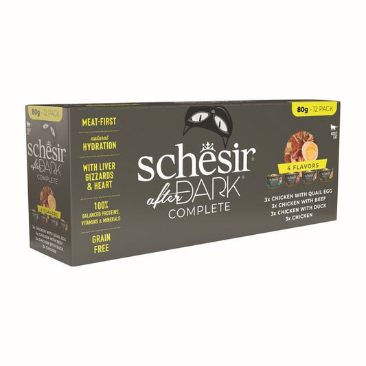 Schesir Dark Variety Pack Mixed 12X80g