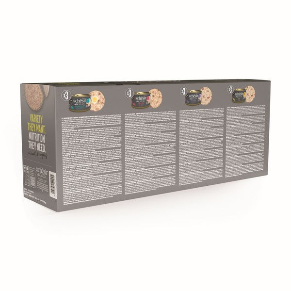 Schesir Dark Variety Pack Pate 12X80g
