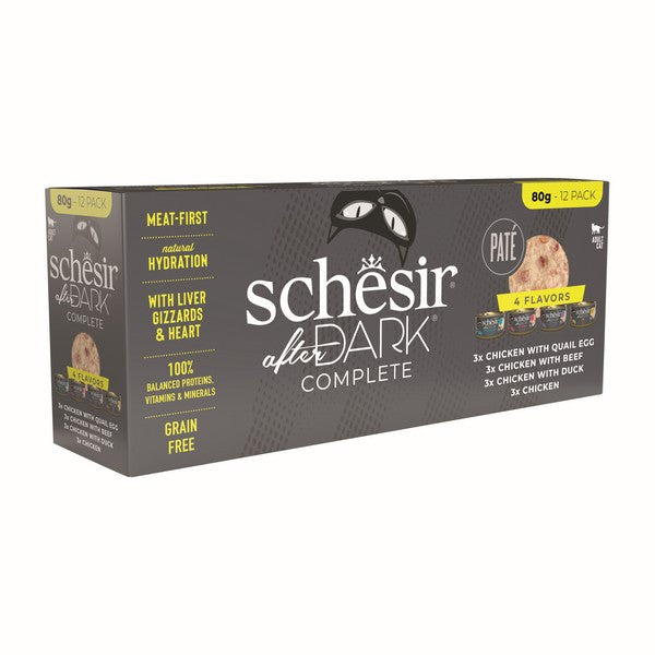 Schesir Dark Variety Pack Pate 12X80g