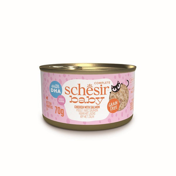 Schesir Baby Kitten Cat Chicken & Salmon 70g