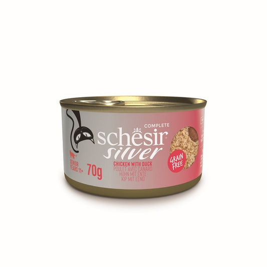 Schesir Silver Cat Chicken & Duck 70g