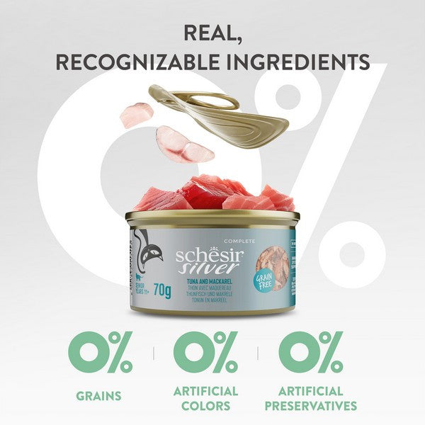 Schesir Silver Cat Tuna & Mackerel 70g