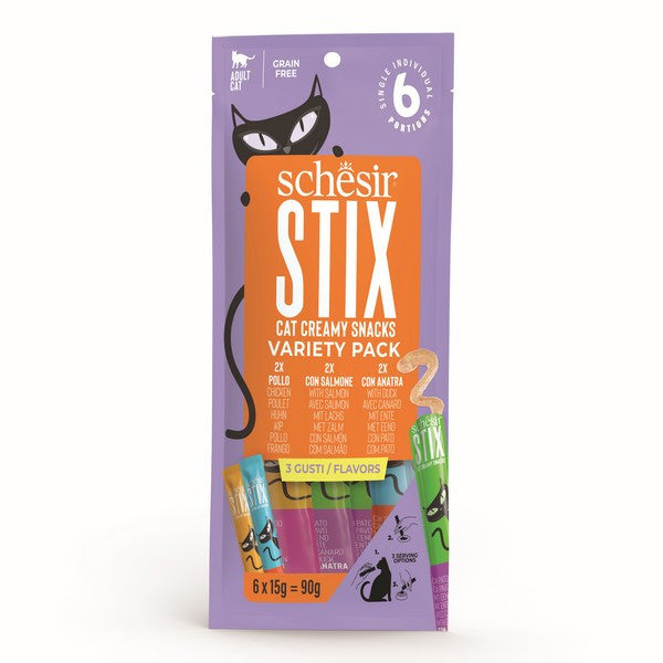Schesir Stix Adult Cat Variety Pack 6x15g