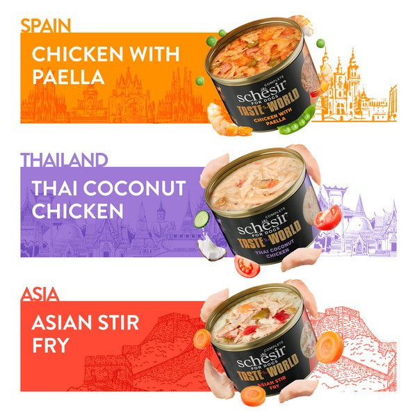 Schesir Taste The World Adult Dog Variety Pack 6X150g